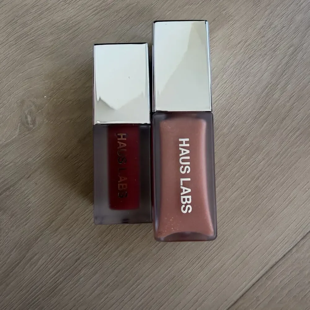 Haus Labs PHD Hybrid Lip Glaze Lot Persimmon Honey Shimmer Lady Gaga 2pc